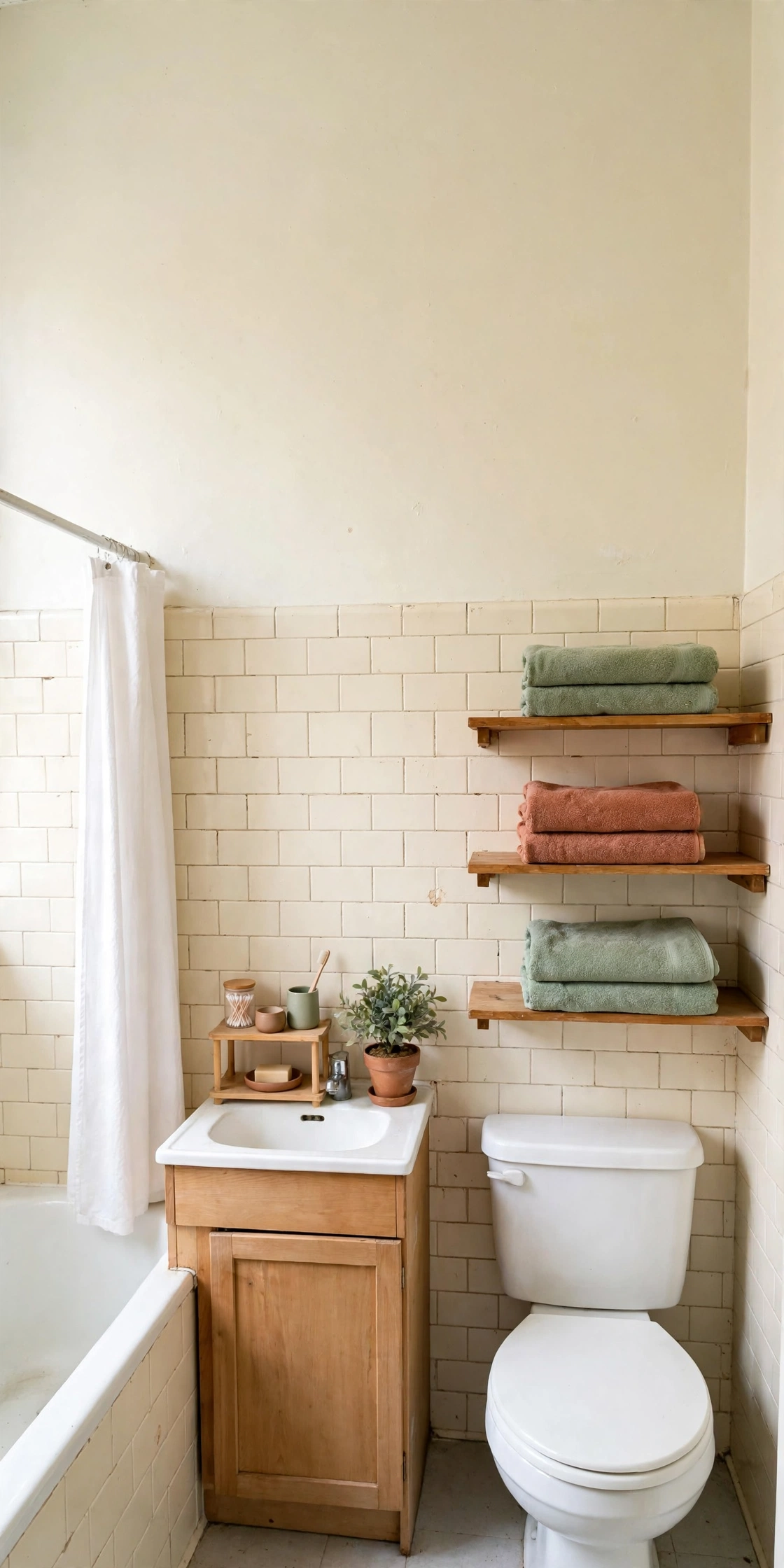 17 Small Bathroom Storage Ideas for Renters — pin for later